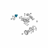 OEM 2015 Infiniti QX80 Thermostat Assembly Diagram - 21200-1LA1A
