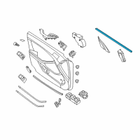 OEM 2014 Kia Optima WEATHERSTRIP-Front Door Belt Inside Diagram - 822312T000