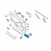 OEM 2016 Kia Optima Power Window Main Switch Assembly Diagram - 935702T530