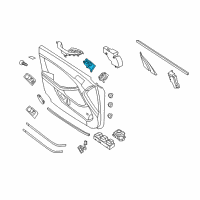 OEM Kia Optima Front Door Inside Handle Assembly, Left Diagram - 826102T010