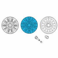OEM 2014 Kia Cadenza Wheel Assembly-Aluminum Diagram - 529103R780