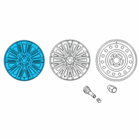 OEM Kia Cadenza Wheel Assembly-Aluminum Diagram - 52910F6210