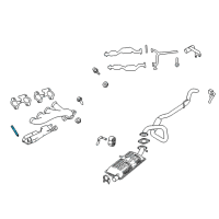 OEM Ford Mustang Manifold Stud Diagram - -W707747-S431