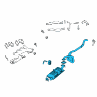 OEM 2003 Mercury Marauder Muffler Diagram - 6W7Z-5230-BB