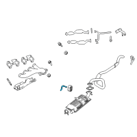 OEM Mercury Hanger Diagram - 3W1Z-5A204-AA