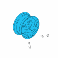 OEM 2004 Chrysler Sebring Aluminum Wheel Diagram - 4782762AD