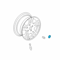 OEM Chrysler Wheel Center Cap Diagram - WG23PAKAA