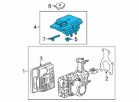 OEM 2019 Chevrolet Silverado 1500 LD Master Cylinder Reservoir Diagram - 84417426