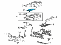 OEM 2021 Cadillac CT5 Seat Heater Pad Diagram - 84577104