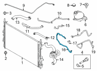OEM 2021 Ford Transit-350 TUBE ASY - WATER OUTLET Diagram - LK4Z-8A519-L