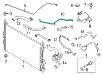 OEM 2020 Ford Transit-350 HD HOSE - WATER Diagram - LK4Z-8063-B