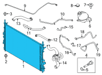 OEM 2020 Ford Transit-150 RADIATOR ASY Diagram - LK4Z-8005-J