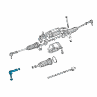 OEM 2018 Jeep Cherokee Tie Rod E-Outer Diagram - 68224937AA