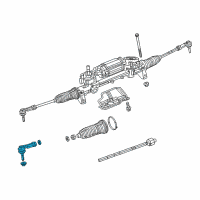 OEM 2021 Jeep Cherokee Tie Rod-Outer Diagram - 68319182AA