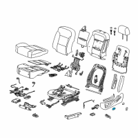 OEM 2017 GMC Yukon XL Adjust Knob Diagram - 22847903