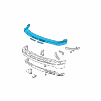 OEM 2001 Chevrolet Tahoe Cap, Front Bumper Fascia Molding Diagram - 88937339