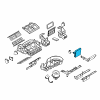 OEM 2005 Saturn Relay Evaporator Core Diagram - 10364925