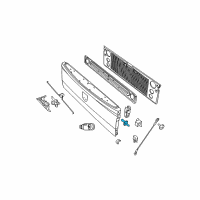 OEM Dodge Ram 2500 STRIKER-TAILGATE Diagram - 6512878AA