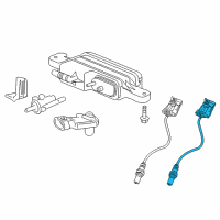 OEM 2009 Pontiac G8 Rear Oxygen Sensor Diagram - 92068713