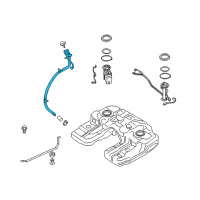 OEM 2007 BMW X5 Plastic Filler Pipe Diagram - 16-11-7-164-255