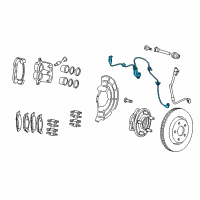 OEM 2010 Jeep Grand Cherokee Sensor-Anti-Lock Brakes Diagram - 56044144AF