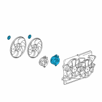 OEM GMC Terrain Fan Motor Diagram - 22780242