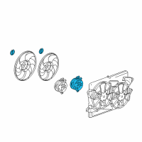 OEM 2017 GMC Terrain Fan Motor Diagram - 22780242