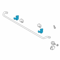 OEM 2013 Hyundai Sonata Bracket-STABILIZER Bar, LH Diagram - 55514-3S000