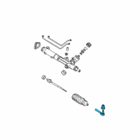 OEM Cadillac Allante Rod Kit, Steering Linkage Outer Tie Diagram - 21011027