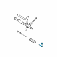 OEM Pontiac Trans Sport Rod Kit, Steering Linkage Outer Tie Diagram - 21011027