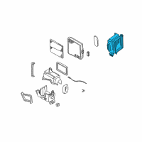 OEM 2004 Chevrolet Tracker Evaporator, A/C (W/Case) Diagram - 30022537