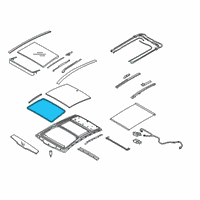 OEM Kia Cadenza WEATHERSTRIP-PANORAMAROOF Diagram - 81614F6000