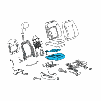 OEM Buick LaCrosse Seat Cushion Pad Diagram - 90803723