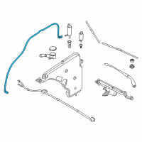 OEM 2013 BMW ActiveHybrid 3 Hose Line, Headlight Cleaning System Diagram - 61-67-7-241-677