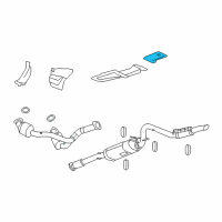 OEM GMC Sierra 1500 Heat Shield Diagram - 20908786