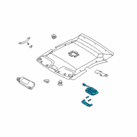 OEM 2006 Kia Optima Lamp Assembly-OVERHEADEAD Console Diagram - 9282038000GJ