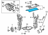 OEM 2021 Toyota RAV4 Valve Cover Gasket Diagram - 11213-25020