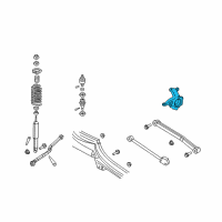 OEM Jeep Wrangler JK Front Knuckle Left Diagram - 68017195AA