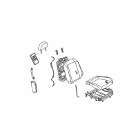 OEM Infiniti G35 Pad-Front Seat Cushion Diagram - 87311-AC810