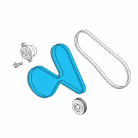 OEM Lincoln Navigator Water Pump Belt Diagram - HL3Z-8620-A