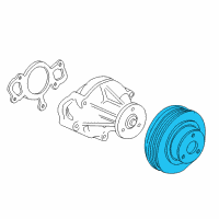 OEM Lincoln LS Pulley Diagram - XW4Z-8509-AA