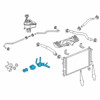 OEM Chevrolet Impala Limited Thermostat Housing Diagram - 12689037