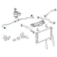 OEM 2013 Chevrolet Cruze Inlet Hose Clamp Diagram - 13307373