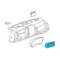 OEM 2005 Cadillac CTS Dash Control Unit Diagram - 21992569