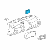 OEM Cadillac SRX Module Diagram - 10391431