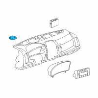 OEM 2003 Cadillac CTS Flasher Asm-Hazard Lamp & Turn Signal Lamp Diagram - 25716295