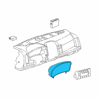 OEM 2003 Cadillac CTS Cluster Assembly Diagram - 25742936