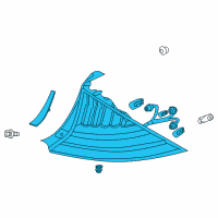 OEM Honda CR-Z Taillight Assy., R. Diagram - 33500-SZT-A11