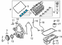 OEM 2022 Jeep Wrangler Gasket-Spark Plug Well Diagram - 53021569AD