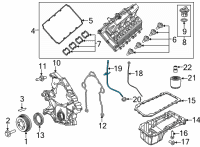 OEM Ram Tube-Engine Oil Indicator Diagram - 53011386AB